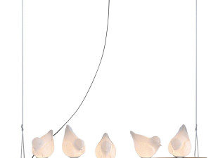 pendant lamp dining birds 3D Model