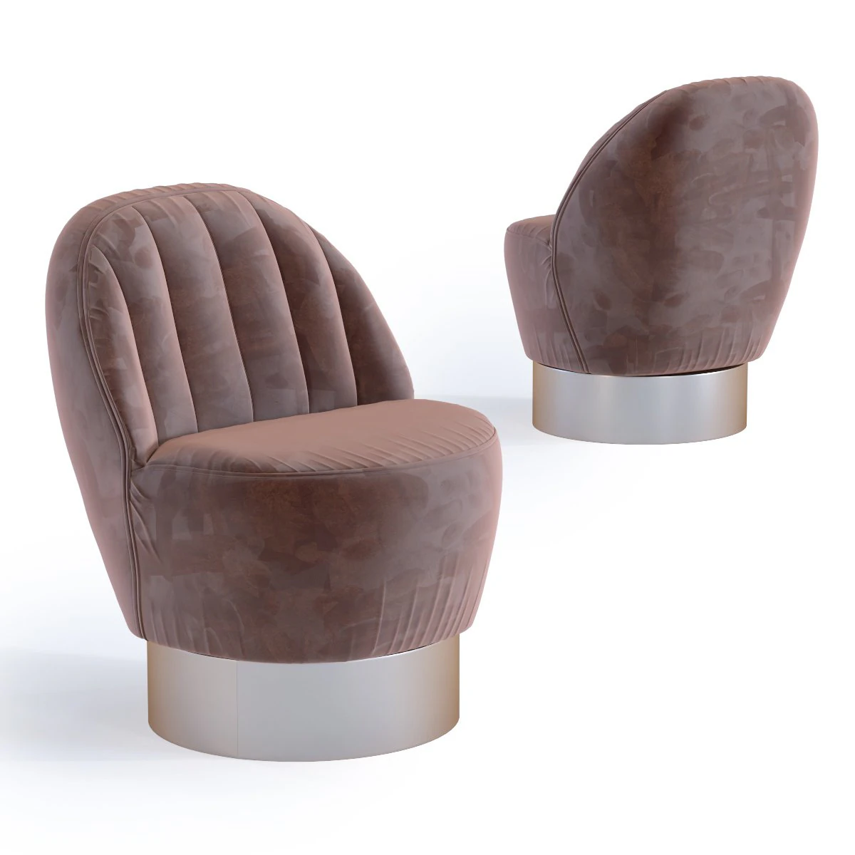 arm chair cherry brown 3D Model .c4d .max .obj .3ds .fbx .stl .blend