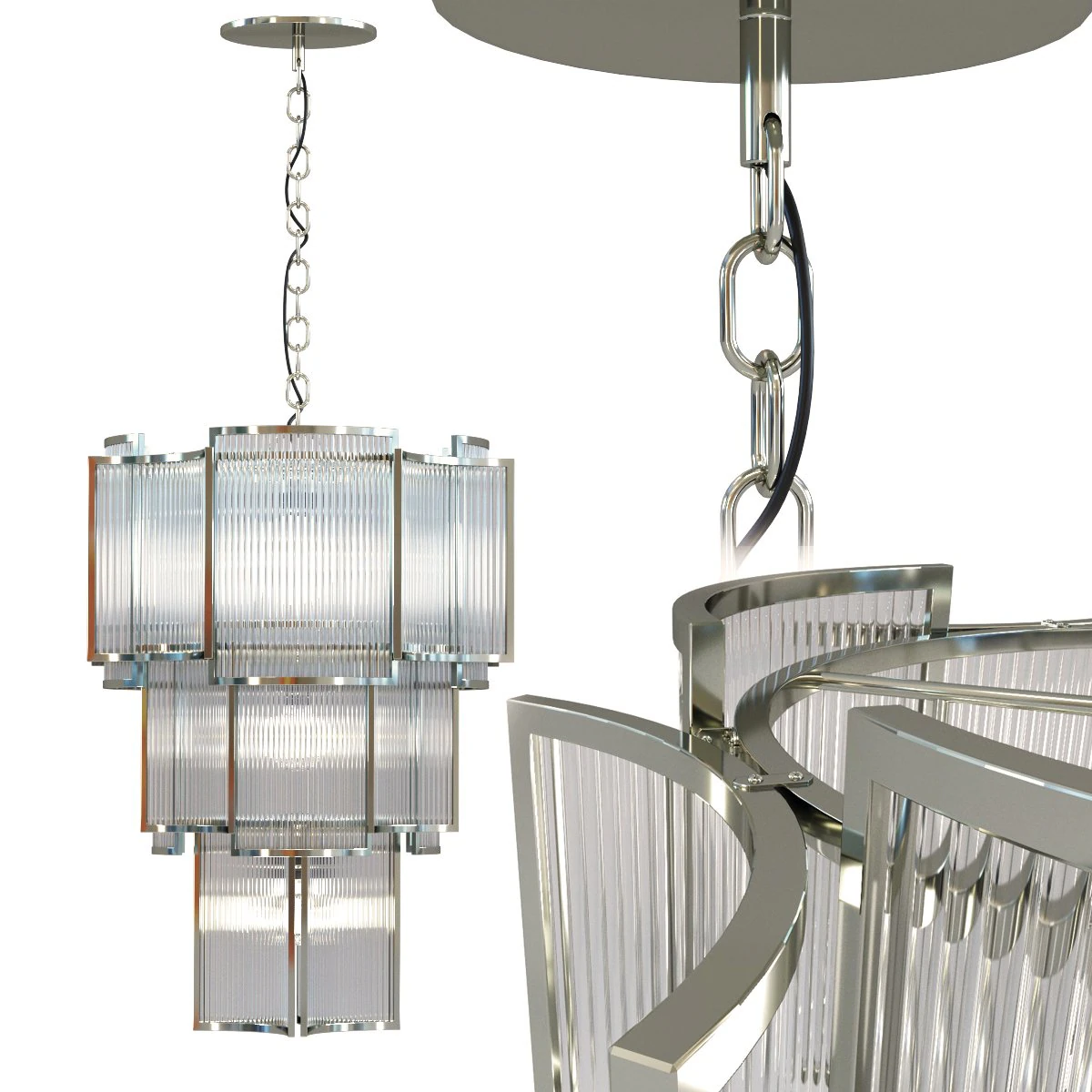 pendant lamp finestra steps 3D Model .c4d .max .obj .3ds .fbx .stl .blend