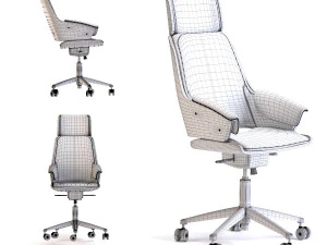 fotel Music Hall turkusowy Model 3D