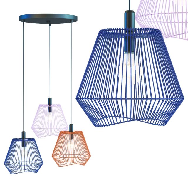 pendant lamp ischia spiral tre 3D-Modell .c4d .max .obj .3ds .fbx .stl .blend 