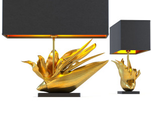 table lamp tropical flower strelitzia 3D-Modell