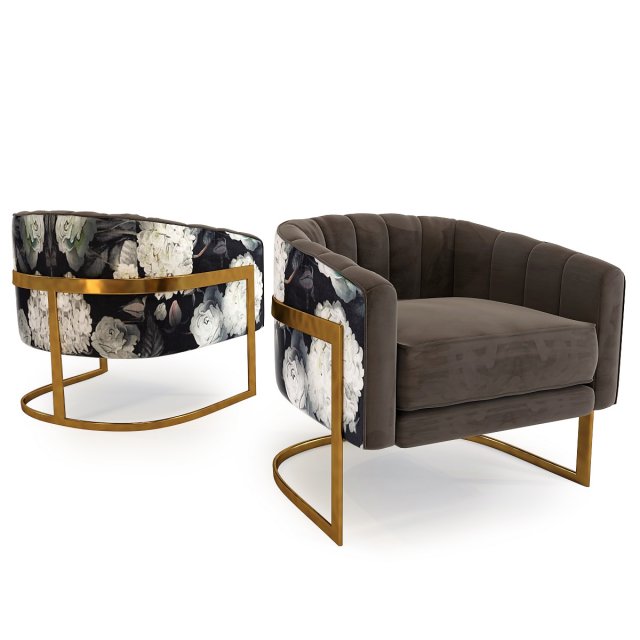 armchair bold club Model 3D .c4d .max .obj .3ds .fbx .stl .blend 