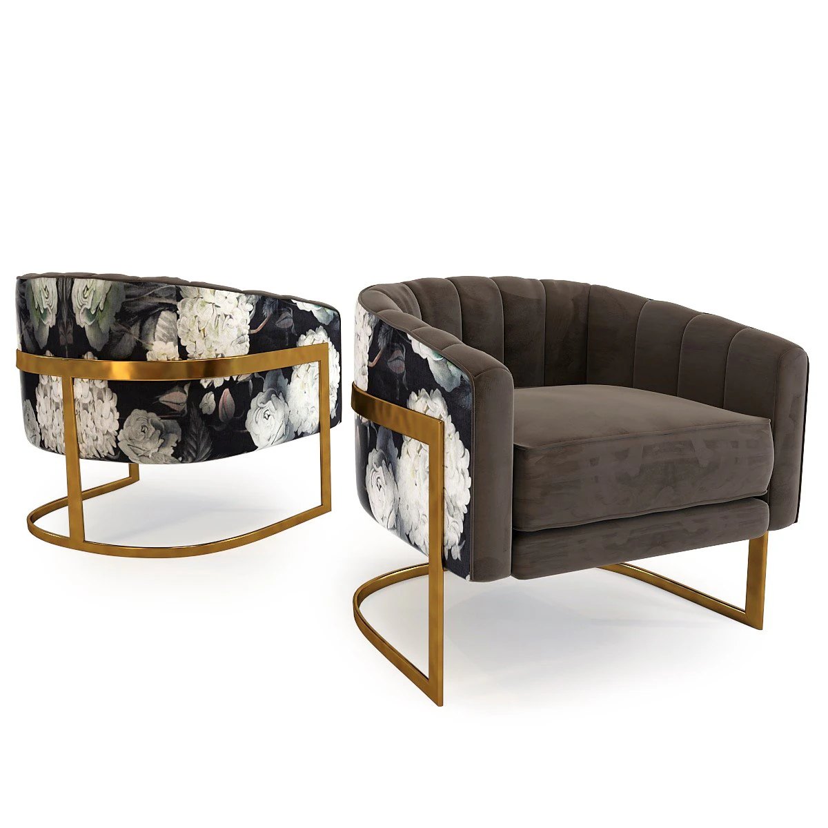 armchair bold club 3D Model .c4d .max .obj .3ds .fbx .stl .blend 