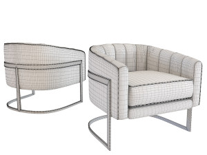 armchair bold club Model 3D