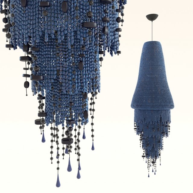 pendant lamp medusa grey 3Dモデル .c4d .max .obj .3ds .fbx .stl .blend 