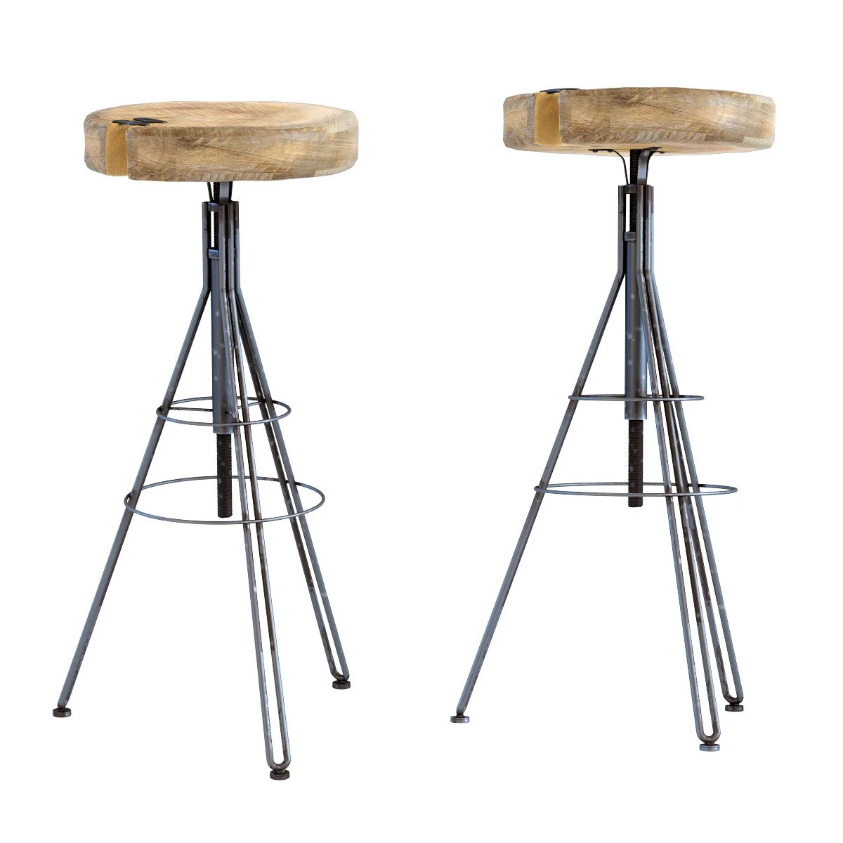 bar stool wild nature 3D Model .c4d .max .obj .3ds .fbx .stl .blend 
