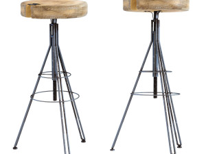 bar stool wild nature Modelo 3D