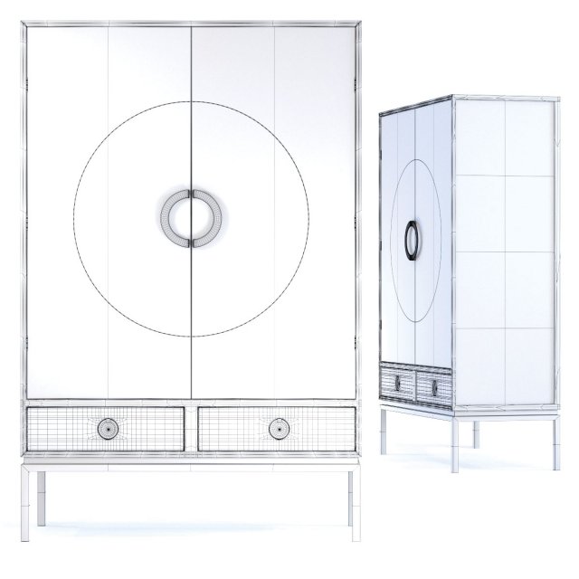 wardrobe disk set 3D-Modell .c4d .max .obj .3ds .fbx .stl .blend 