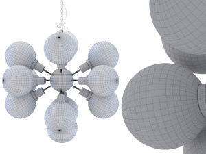 pendant lamp atomic Modelo 3D