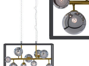 교수형 램프 풍선 큐브 3D 모델