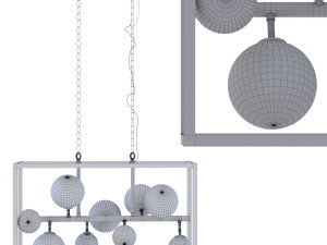 hanging lamp balloon cube Modelo 3D