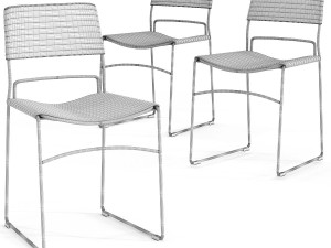 chair hugo black gold 3Dモデル