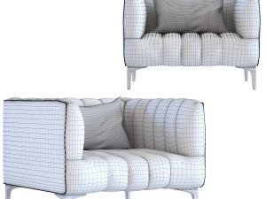 arm chair celebrate mauve 3D Model
