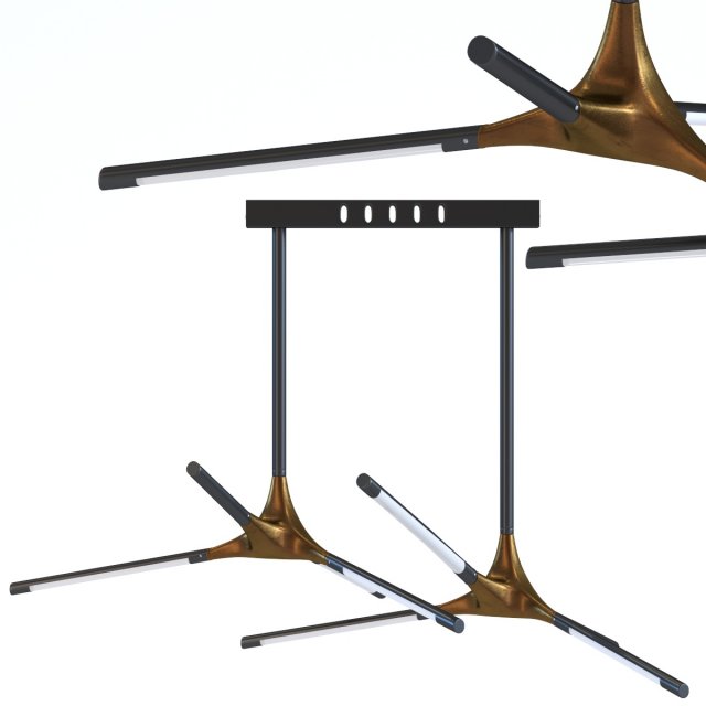 pendant lamp claw duo led 3D-Modell .c4d .max .obj .3ds .fbx .stl .blend 