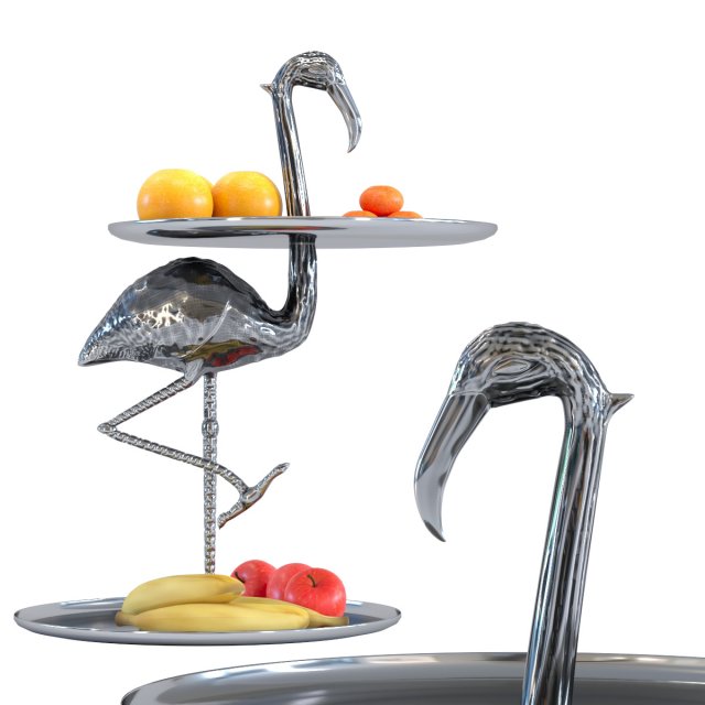 etagere flamingo 3D Model .c4d .max .obj .3ds .fbx .stl .blend 