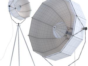 lamp hollywood tripod 3D Model