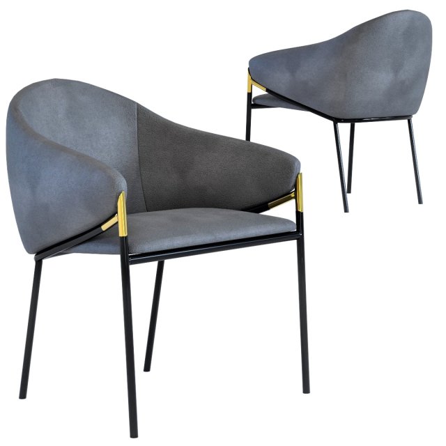 chair with armrest boulevard 3D-Modell .c4d .max .obj .3ds .fbx .stl .blend 