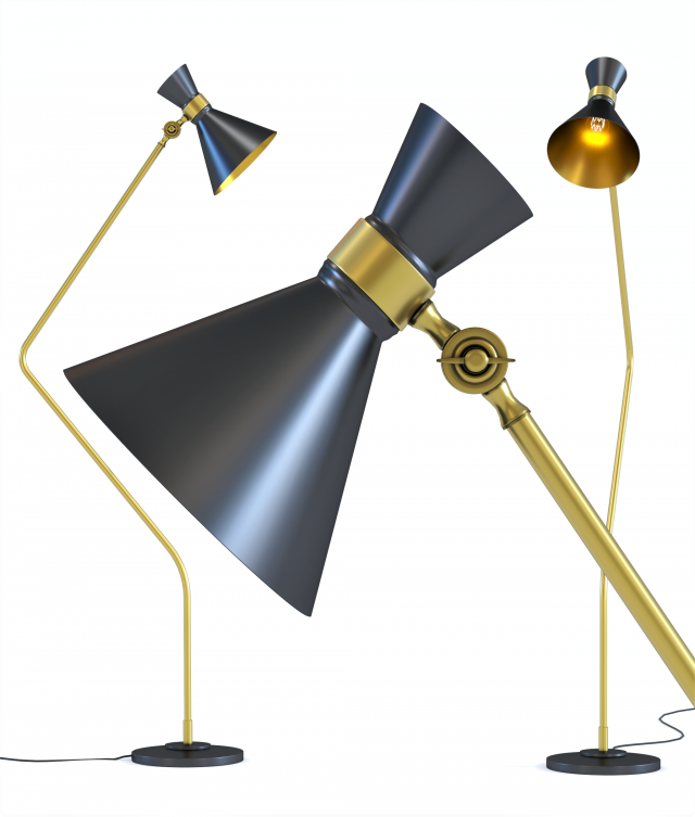 floor lamp skagen 3D Model .c4d .max .obj .3ds .fbx .stl .blend 
