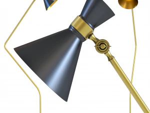 lumin&aacute;ria de ch&atilde;o skagen Modelo 3D