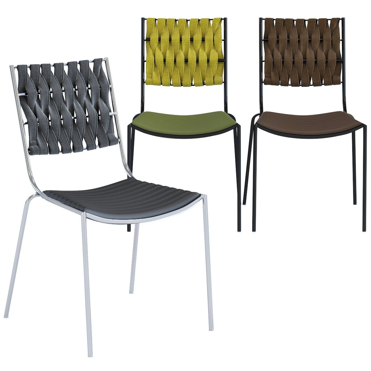 chair two face 3D Model .c4d .max .obj .3ds .fbx .stl .blend