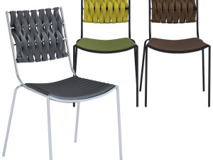 chair two face Modèle 3D