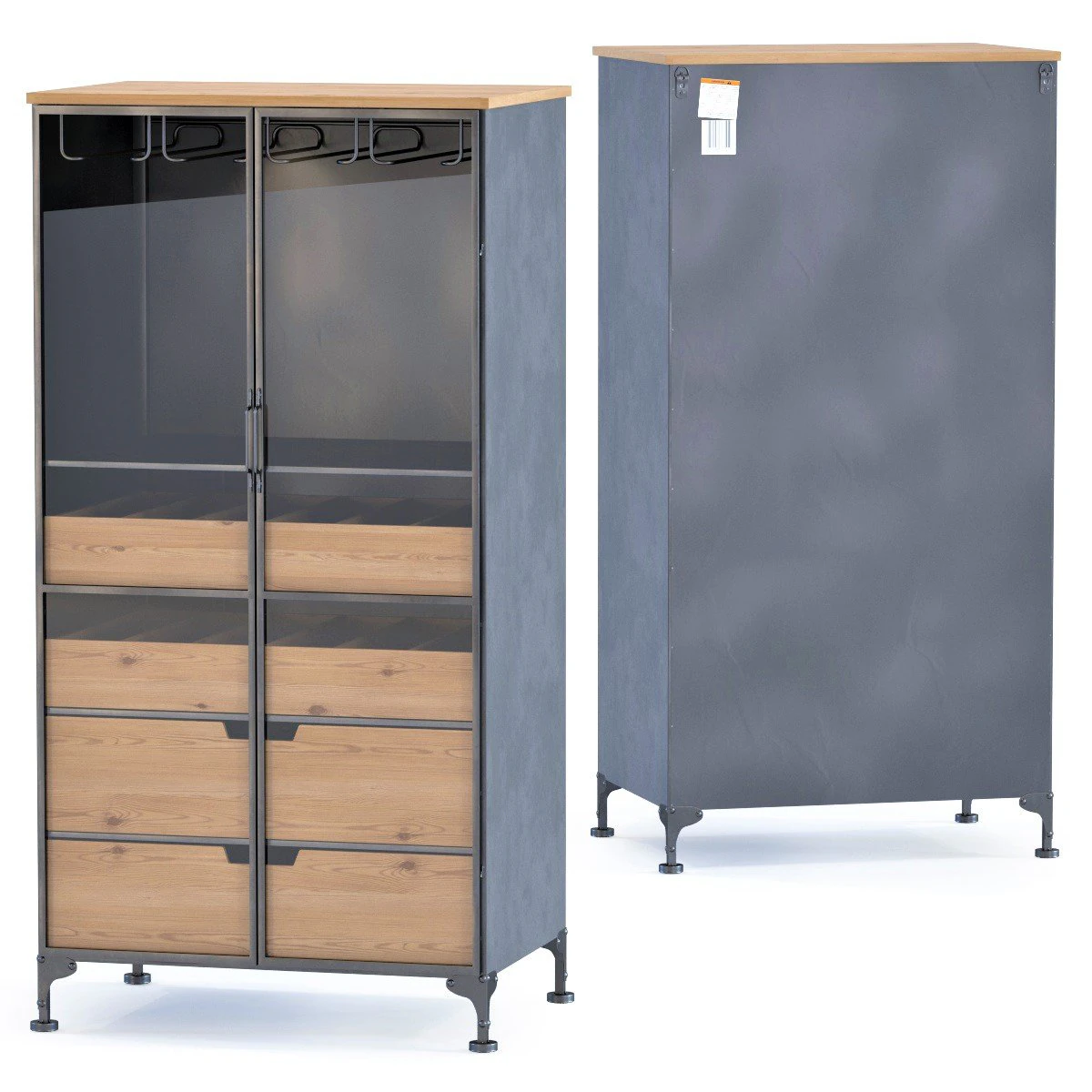 wine cabinet refugio 3D Model .c4d .max .obj .3ds .fbx .stl .blend 