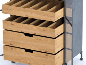 wine cabinet refugio 3D Model