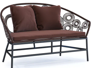 소파 이비자 브라운 3D 모델