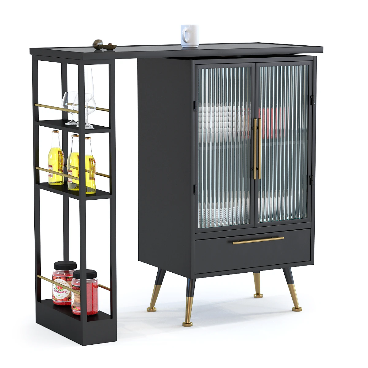 bar cabinet la gomera 3D Model .c4d .max .obj .3ds .fbx .stl .blend 