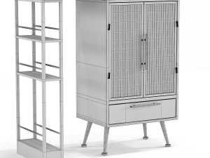bar cabinet la gomera 3D 模型