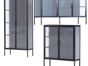 캐비닛 다운타운 세트 3D 모델