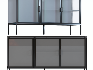 cabinet downtown set 3Dモデル