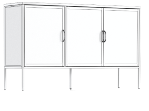 cabinet downtown set 3Dモデル