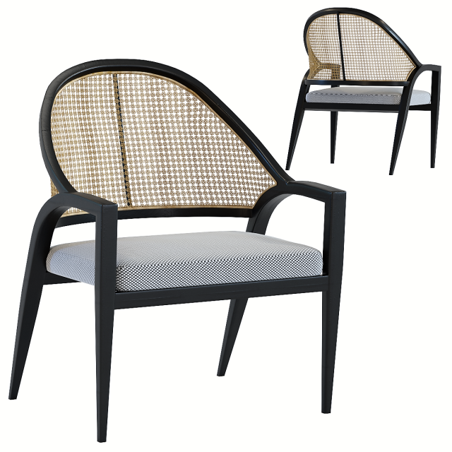 chair with armrest horizon Modelo 3D .c4d .max .obj .3ds .fbx .stl .blend 
