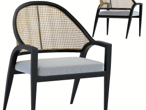chair with armrest horizon 3D 모델