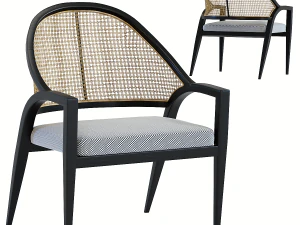 팔걸이가 있는 의자 3D 모델