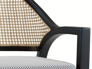 chair with armrest horizon Modelo 3D