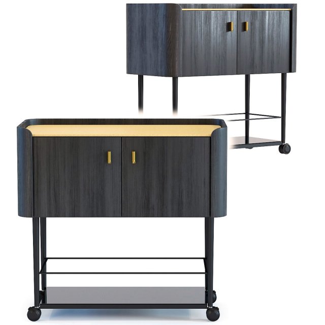 bar trolley milano 3D Model .c4d .max .obj .3ds .fbx .stl .blend