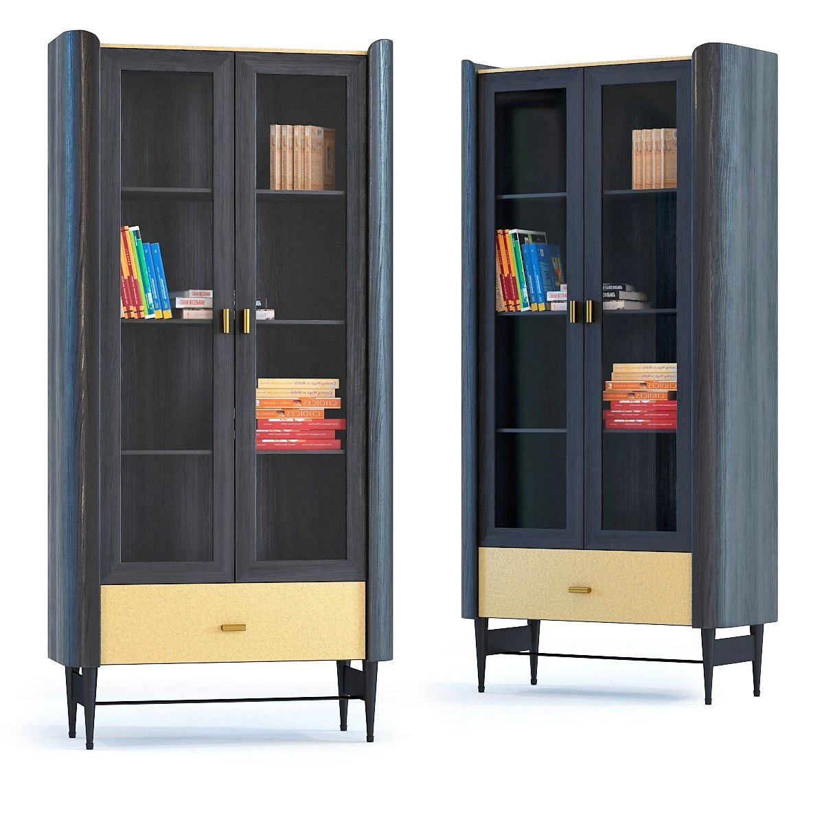 display cabinet milano 170x80 3D Model .c4d .max .obj .3ds .fbx .stl .blend 