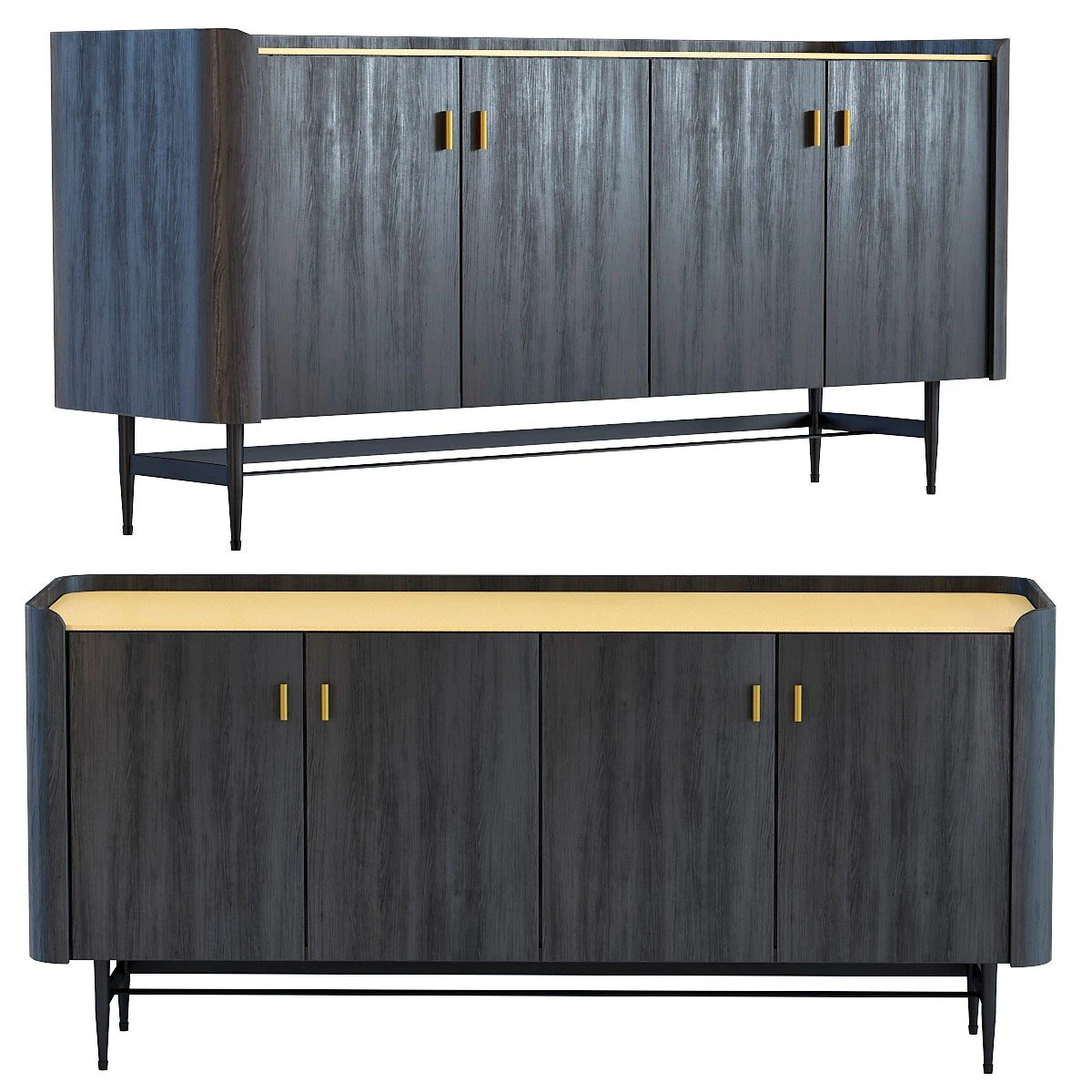 sideboard milano 3D Model .c4d .max .obj .3ds .fbx .stl .blend 