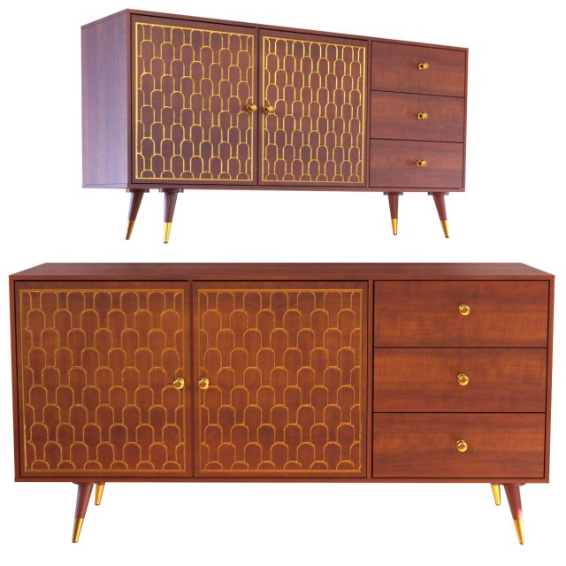sideboard muskat 3D Model .c4d .max .obj .3ds .fbx .stl .blend 