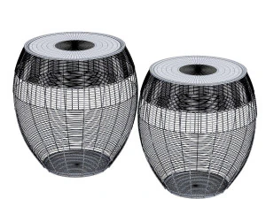 mesa auxiliar tambores africanos Modelo 3D