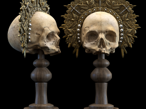 deco object king skull 3D Model