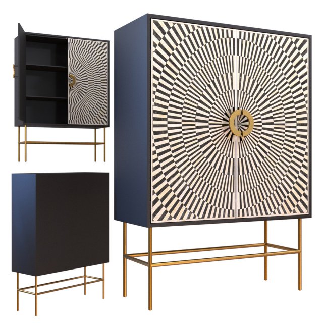 highboard electro 3D Model .c4d .max .obj .3ds .fbx .stl .blend 