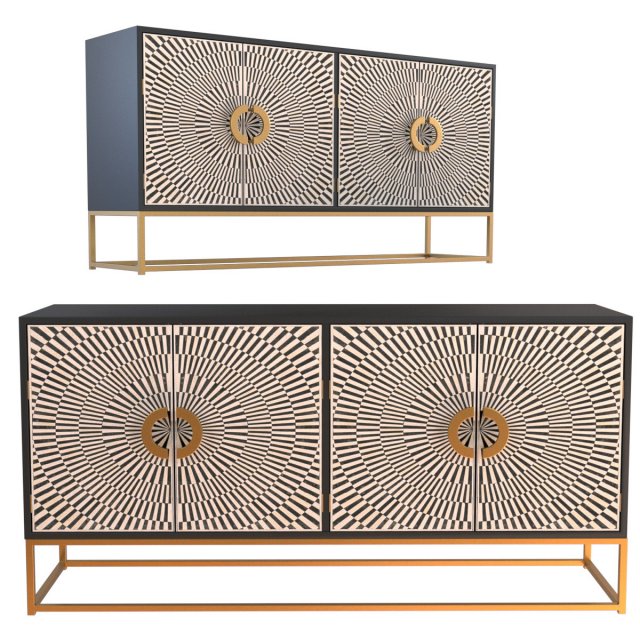 sideboard electro 3D-Modell .c4d .max .obj .3ds .fbx .stl .blend 