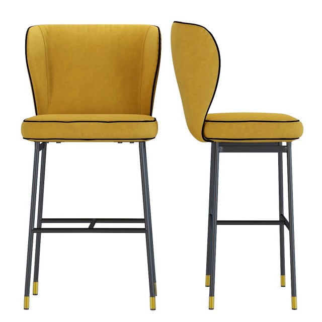 bar stool stavanger 3D Модель .c4d .max .obj .3ds .fbx .stl .blend 