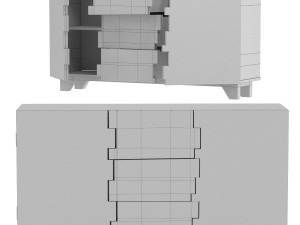 sideboard shanti surprise puzzle nature 3D 모델