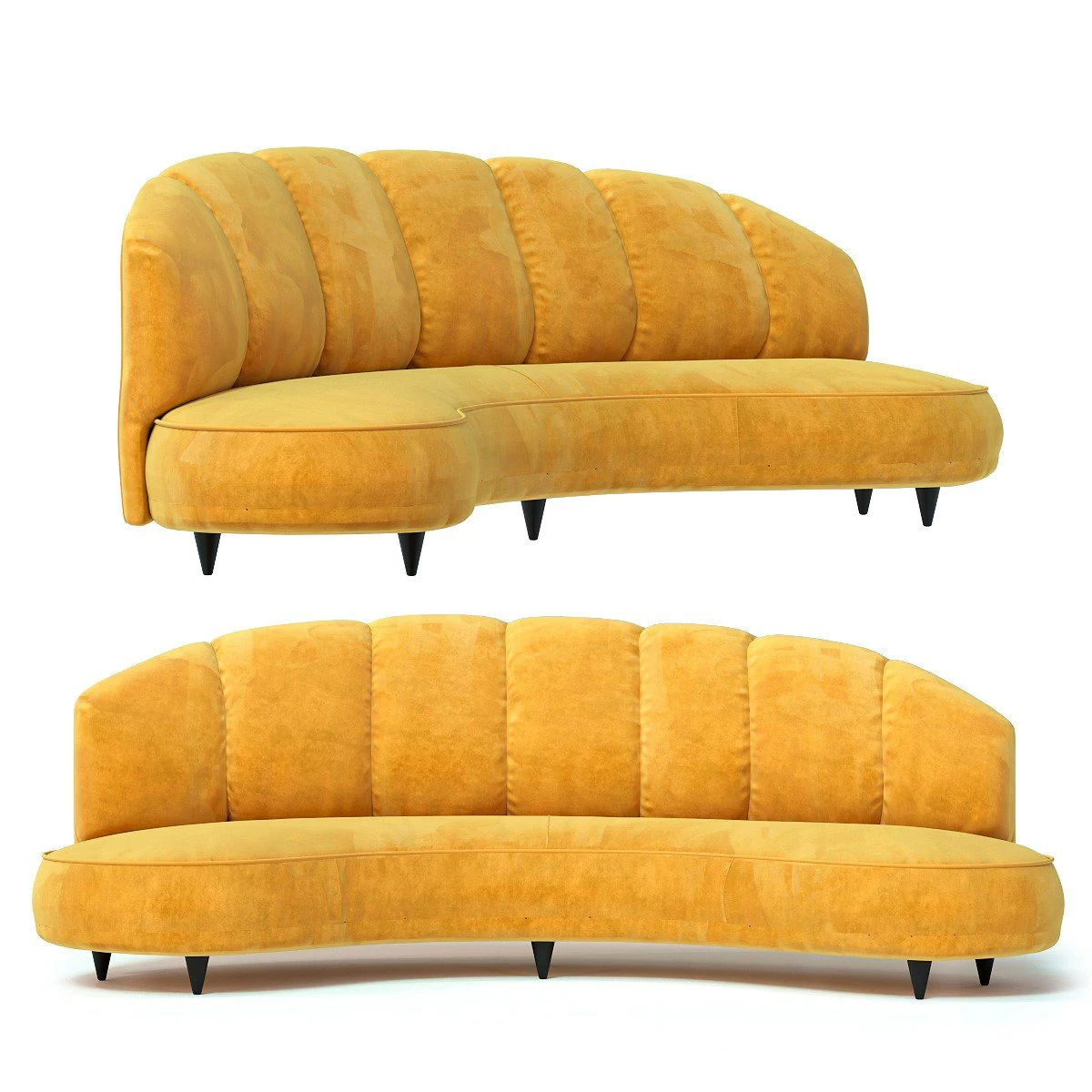 sofa dschinn amber 3D Model .c4d .max .obj .3ds .fbx .stl .blend 