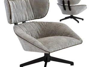 회전 안락 의자 타원형 사무실 3D 모델